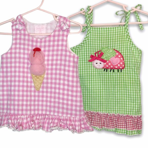 Mud Pie - Lot of 2 Dress Tunic Baby 18-24 Months - Picture 11 of 11